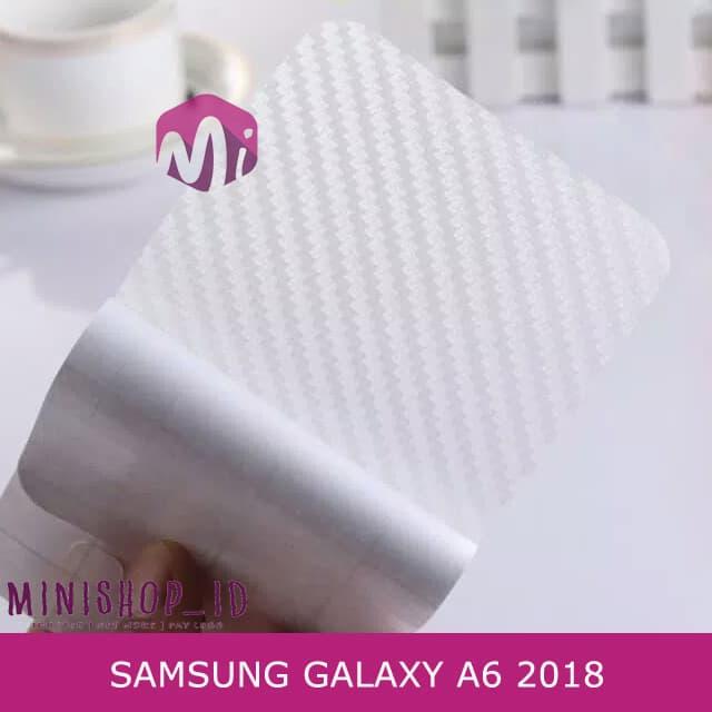 Gambar SAMSUNG GALAXY A6 2018 SKIN CARBON BACKSCREEN PROTECTOR ANTI GORES HP dari MINISHOP OFFICIAL Kota Tangerang Tokopedia