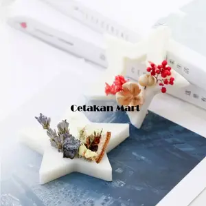 CM Cetakan Lilin Wax Star Shape 4 cav Silikon