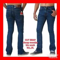 Gambar celana panjang jeans /Celana model cutbray / Celana pria cutbray dari toko hasanah.co Kota Bandung 1 Tokopedia