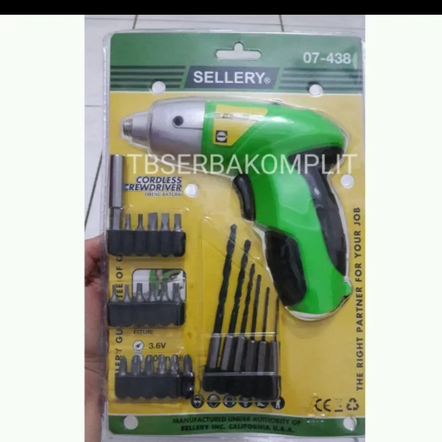 Bor Obeng Listrik Portable 26pcs Cordless Screwdriver Sellery USA Mata