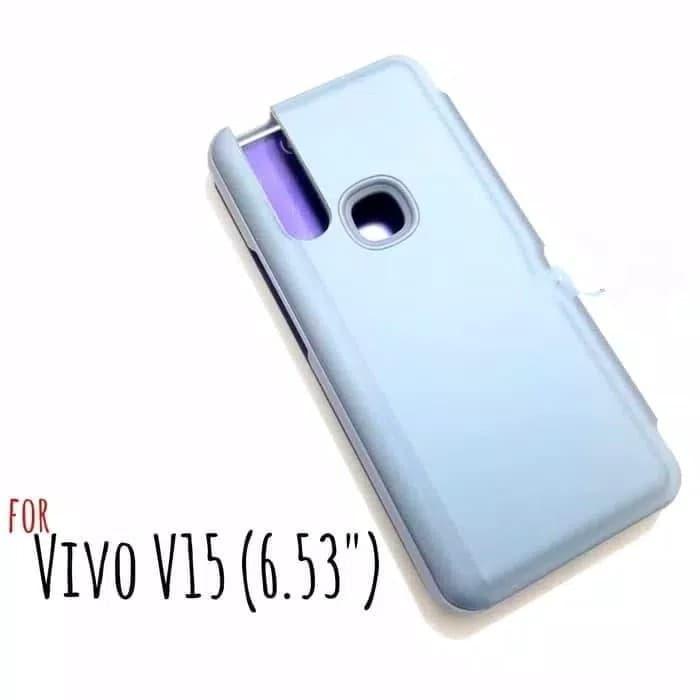 Gambar Vivo V15 Fingerprint Clear View Standing Flip Smart Case Casing dari EXCELLENT ACCECORIES Kota Administrasi Jakarta Pusat Tokopedia