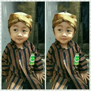 baju surjan anak dan blangkon anak usia 1-3th