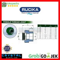 Gambar SOK DRAT DALAM PPR RUCIKA 1 1/4" inch GREEN Female Thread Joint 40 mm dari Crystal Supplier Kota Semarang 3 Tokopedia