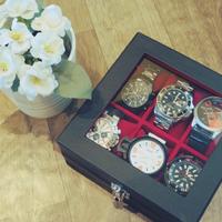 Gambar Wooden Watch Box Leather PU Kotak Jam Tangan Isi 6 Dengan Flip Lock dari Tali Jam Tangan com Kota Tangerang Selatan 1 Tokopedia