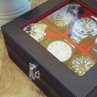 Gambar Wooden Watch Box Leather PU Kotak Jam Tangan Isi 6 Dengan Flip Lock dari Tali Jam Tangan com Kota Tangerang Selatan 3 Tokopedia