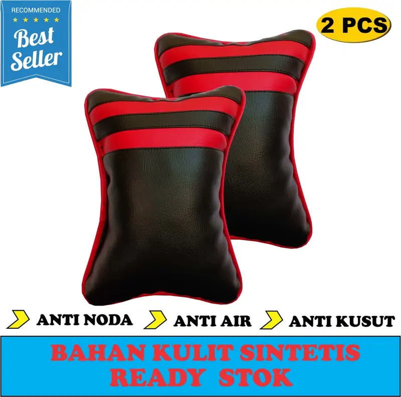Bantal mobil Kulit Headrest mobil aksesoris interior mobil 0