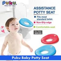 Gambar Puku Assist Potty Seat 2-5yr 17408 - Dudukan Toliet Anak BLUE dari Enportu Mom n Baby Kota Administrasi Jakarta Utara 1 Tokopedia
