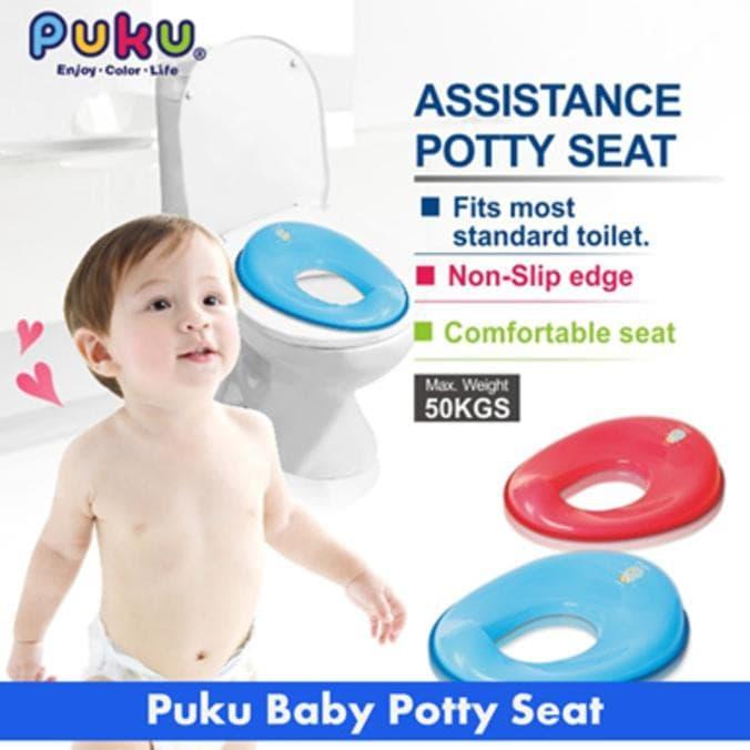 Gambar Puku Assist Potty Seat 2-5yr 17408 - Dudukan Toliet Anak BLUE dari Enportu Mom n Baby Kota Administrasi Jakarta Utara Tokopedia