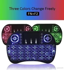 I8 Mini Keyboard Wireles Touchpad RC with 3 COLOR Backlight