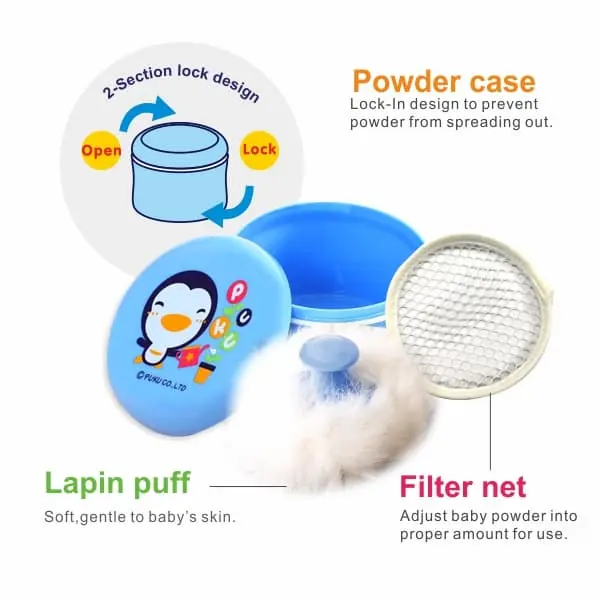Puku Tempat Bedak Bayi Baby Powder Puff With Case 16301