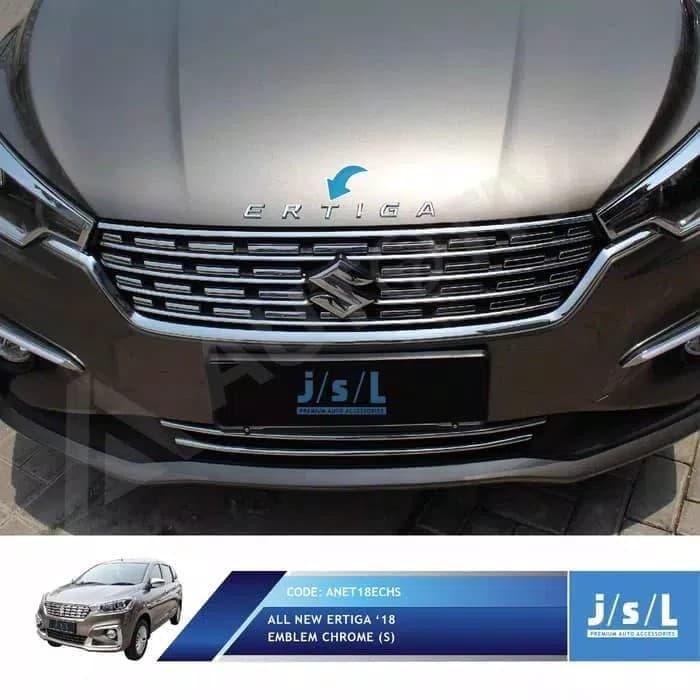 Gambar Emblem Huruf Logo Kap Mesin ALL NEW ERTIGA 2018-19 Small Chrome dari TIAN JAYA VARIASI Kota Administrasi Jakarta Pusat Tokopedia