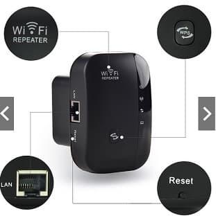 Penguat Sinyal Wifi Repeater Wireless-N WiFi 300Mbps Kextech WL0189 0
