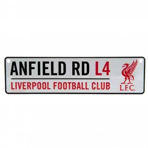 Liverpool Anfield Rd Metal Sign Wall Window Decor Official Merchandise