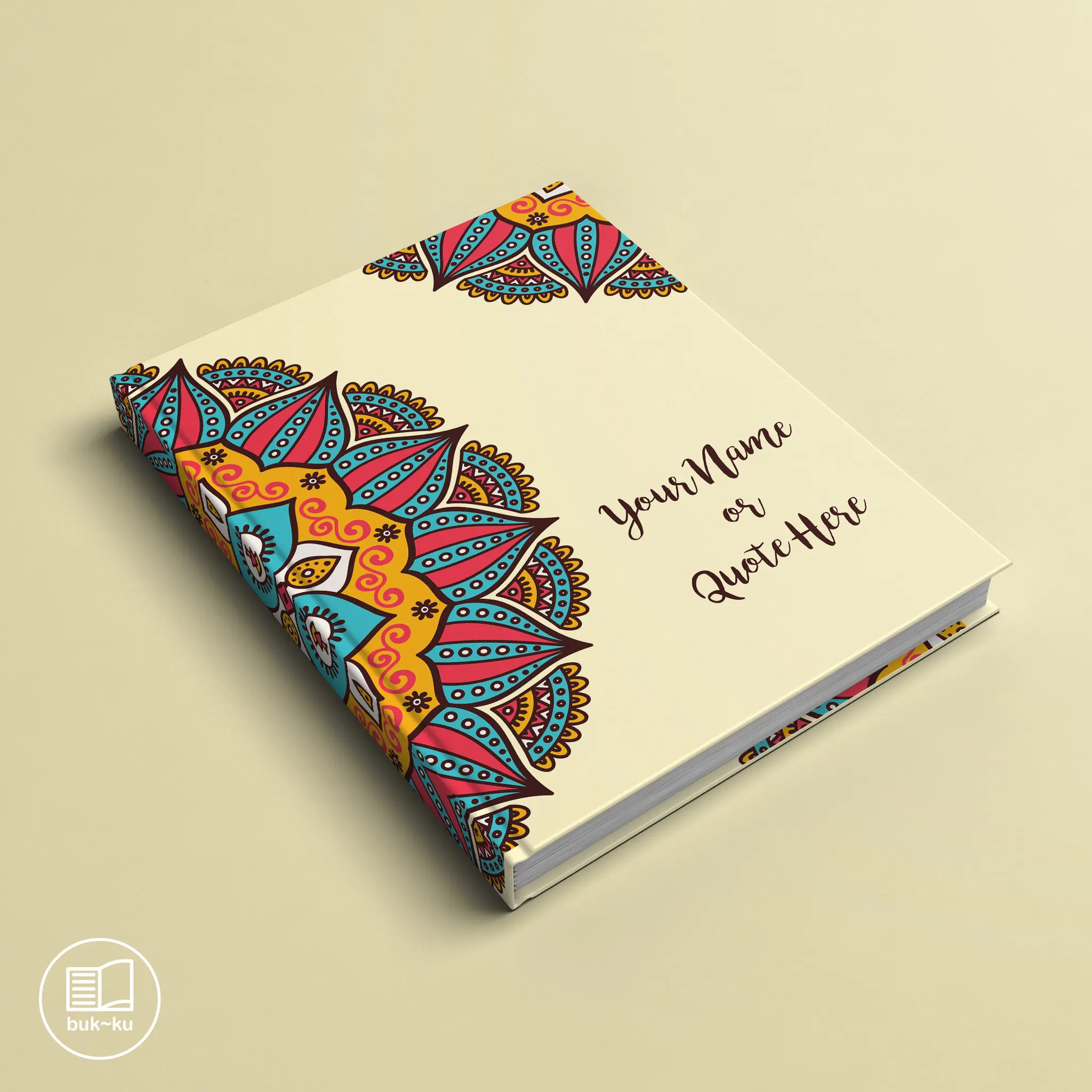 Notebook mandala custom catatan notes buku agenda hadiah