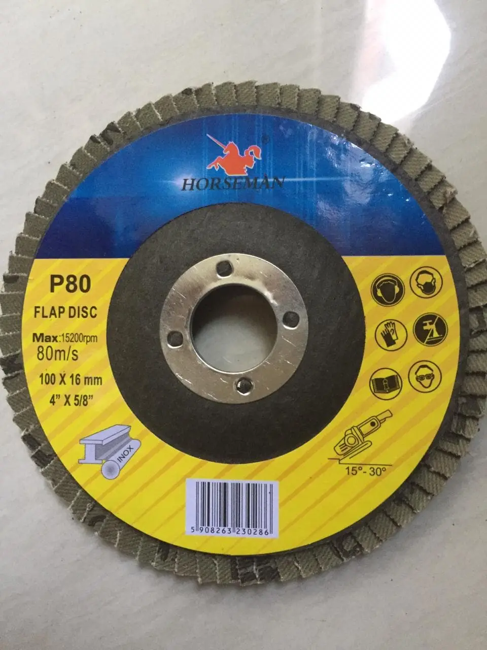 Flap Disc Amplas Susun Horseman Grit P60 P80 P100 Dan P120