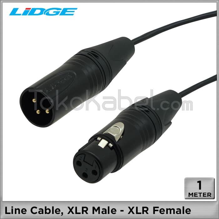 Gambar Kabel Line, XLR Male - XLR Female [1m] dari tokokabel Kota Administrasi Jakarta Utara Tokopedia
