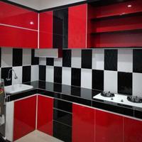 Gambar Kitchen set Minimalis / lemari dapur hpl - Pintu saja dari Fokusfurniture Kota Depok 3 Tokopedia