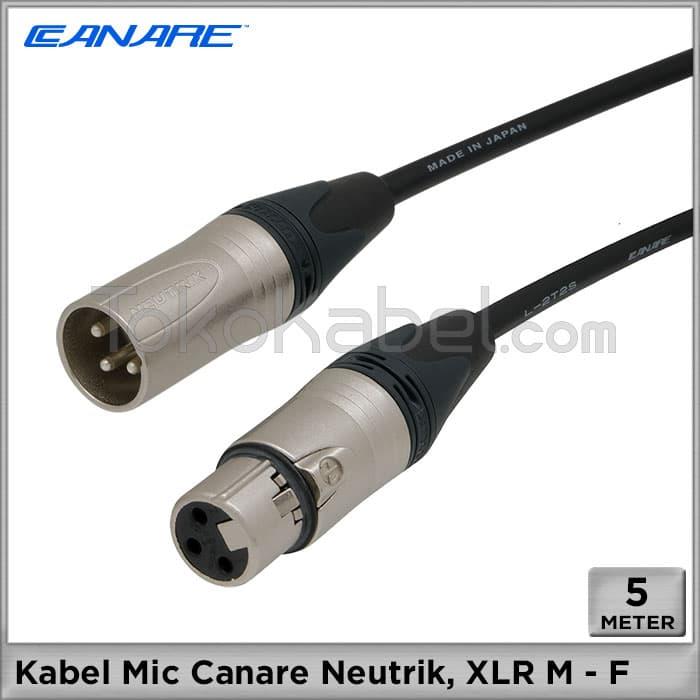 Gambar Kabel Mic XLR - XLR Canare Neutrik [5m] dari tokokabel Kota Administrasi Jakarta Utara Tokopedia