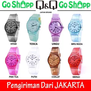 Jam Tangan QQ Jelly Transparan - Jam Tangan QQ Rubber - Jam Tangan