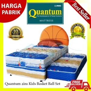 Quantum 2in1 Kids Basket Ball Set-120x200 Springbed (Full Set)