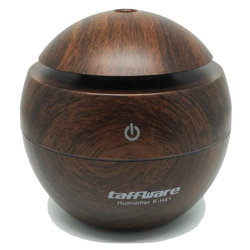 Taffware Aromatherapy Air Humidifier Desain Kayu - H41 - COKLAT