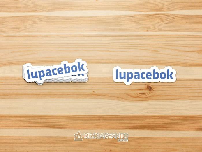 Gambar Sticker - Stiker Logo Custom Lupacebok Parody Facebook dari R.A - Rizki Aryanto Kab. Garut Tokopedia