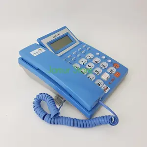 Telepon Rumah / Telepon Meja Kantor / Telpon Kabel Sahitel S57 Biru Lcd