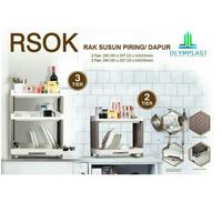 Gambar Rak piring Olympast 3 tier dari gunung sari intan Kota Surabaya 3 Tokopedia