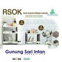Gambar Rak piring Olympast 3 tier dari gunung sari intan Kota Surabaya 1 Tokopedia