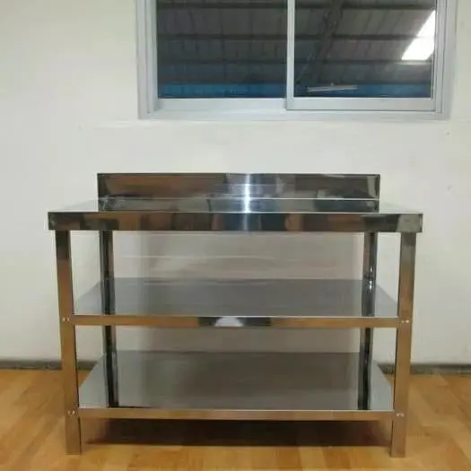 Paket 3 Meja Stainless 3 Rak dan 1 Meja Kompor 3
