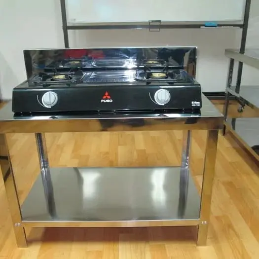 Paket 3 Meja Stainless 3 Rak dan 1 Meja Kompor 1
