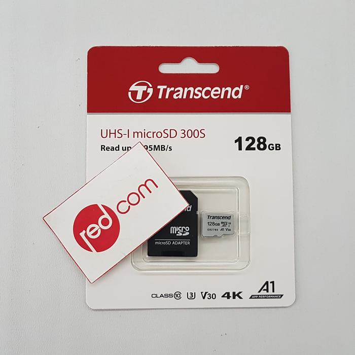 Gambar Transcend Micro SD 128 GB 300S-A + U3 V30 4K MicroSD 128GB 95MB/s dari Redcomp Kota Administrasi Jakarta Pusat Tokopedia