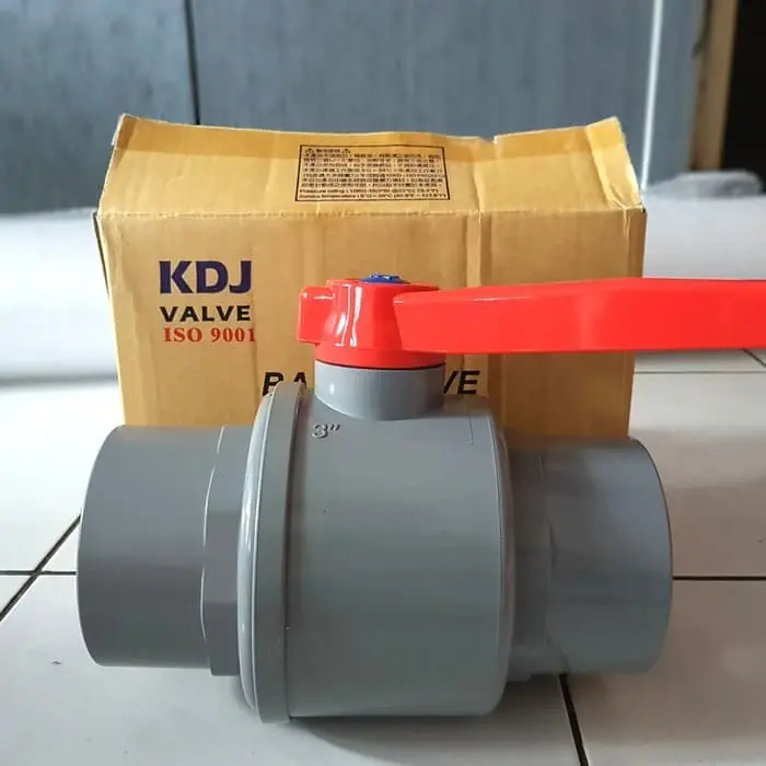 Ballvalve Ball valve Stop kran KDJ PVC 3" dim inch made in Taiwan