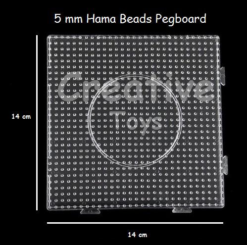 Hama Beads / Hamabeads / Hamabead 5 mm Plate / Pegboard Square 0