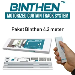 Paket BINTHEN Electric Curtain 4,2 Meter / Rel Gorden