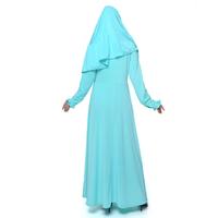 Gambar Long Dress Gamis Hijab Syar'i tangan Panjang - Jfashion Lena - Biru dari Jfashion_NEW Kota Administrasi Jakarta Barat 5 Tokopedia