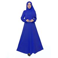 Gambar Long Dress Gamis Hijab Syar'i tangan Panjang - Jfashion Lena - Biru dari Jfashion_NEW Kota Administrasi Jakarta Barat 1 Tokopedia