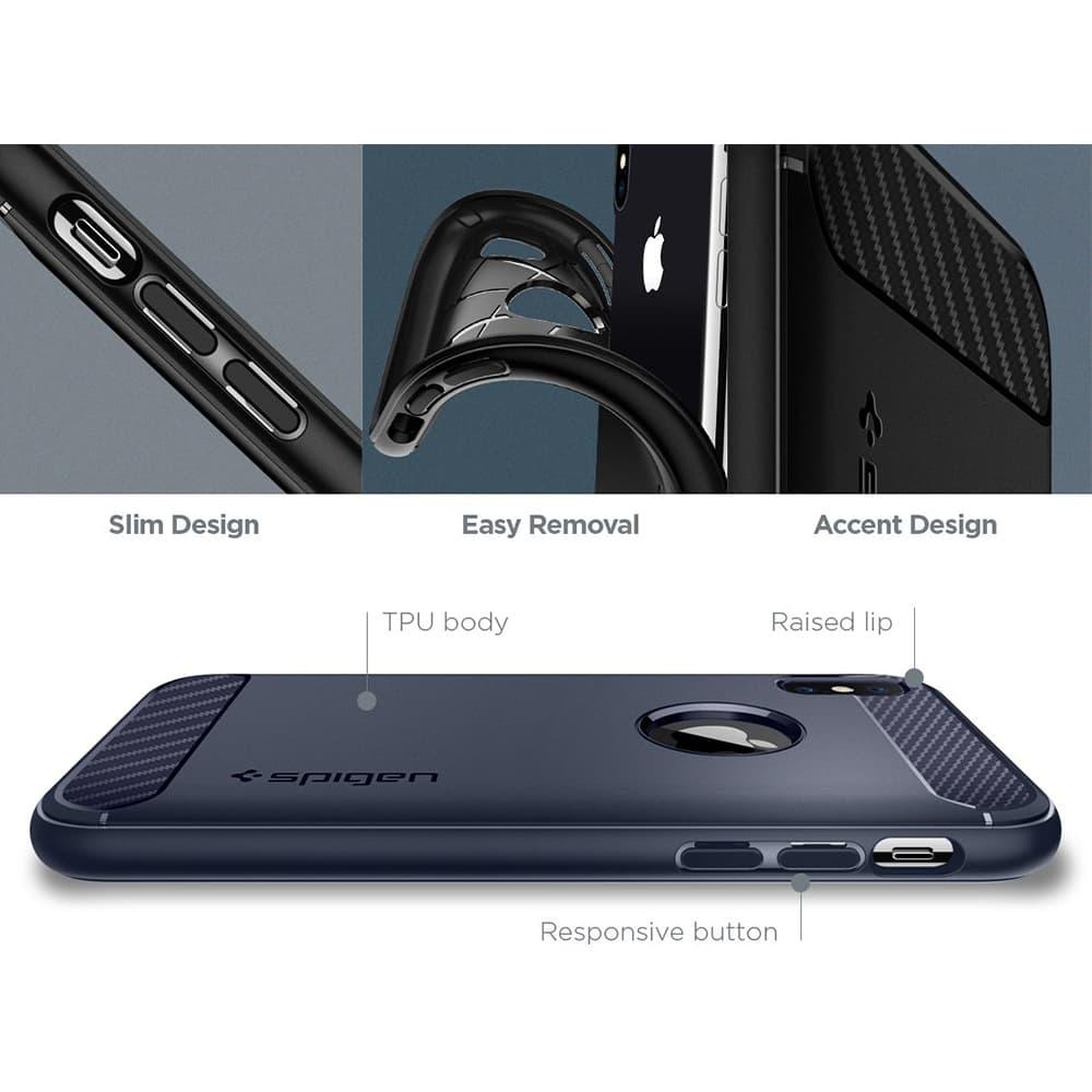 Spigen iPhone XR Case Rugged Armor - Matte Black 064CS24871