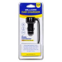 Gambar Wellcomm Car Charger 3.1A Dual Connector 1USB port, 1 Micro USB dari Eben Haezer Net Kota Administrasi Jakarta Barat 1 Tokopedia