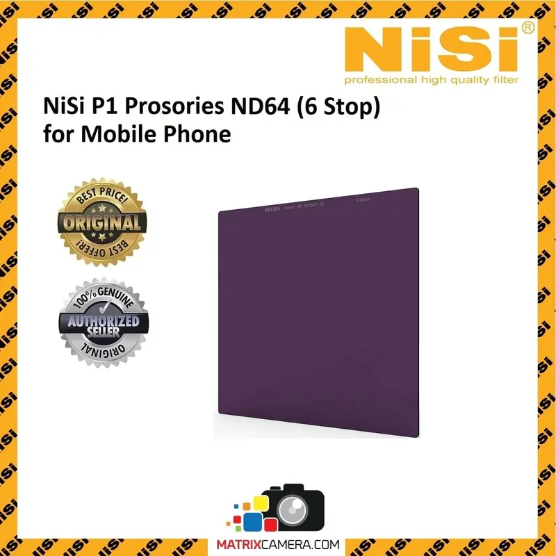 NiSi P1 Prosories ND64 (6 Stop) Filter for Mobile Phone