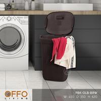 Gambar Offo Living - Keranjang Laundry Basket OLB Coklat dari Offo Living Furniture Kab. Bogor 1 Tokopedia