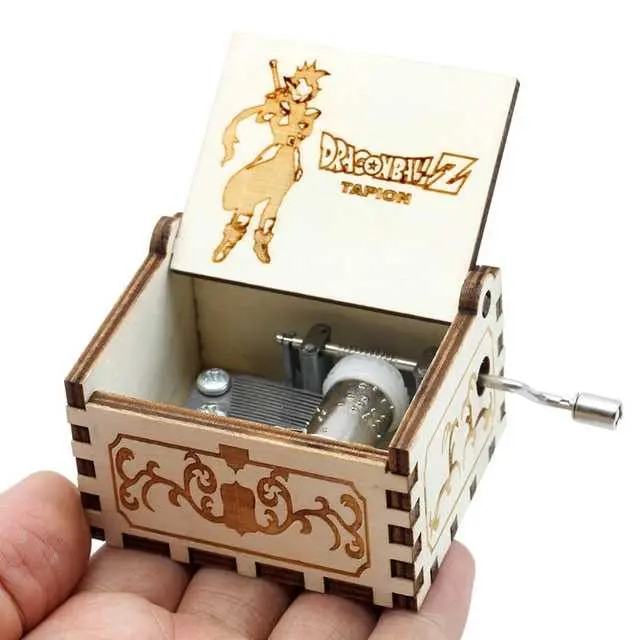 Kotak Musik Antik Wooden Music Box Engraving