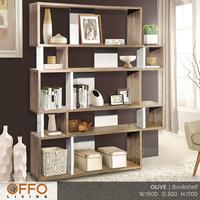 Gambar Offo Living - Rak Buku Elegan - Furniture Minimalis Rak Pembatas Ruangan -  Olive Bookshelf dari Offo Living Furniture Kab. Bogor 4 Tokopedia
