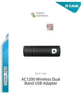 D-LINK DWA-182 AC1200 Wireless Dual Band USB Adapter