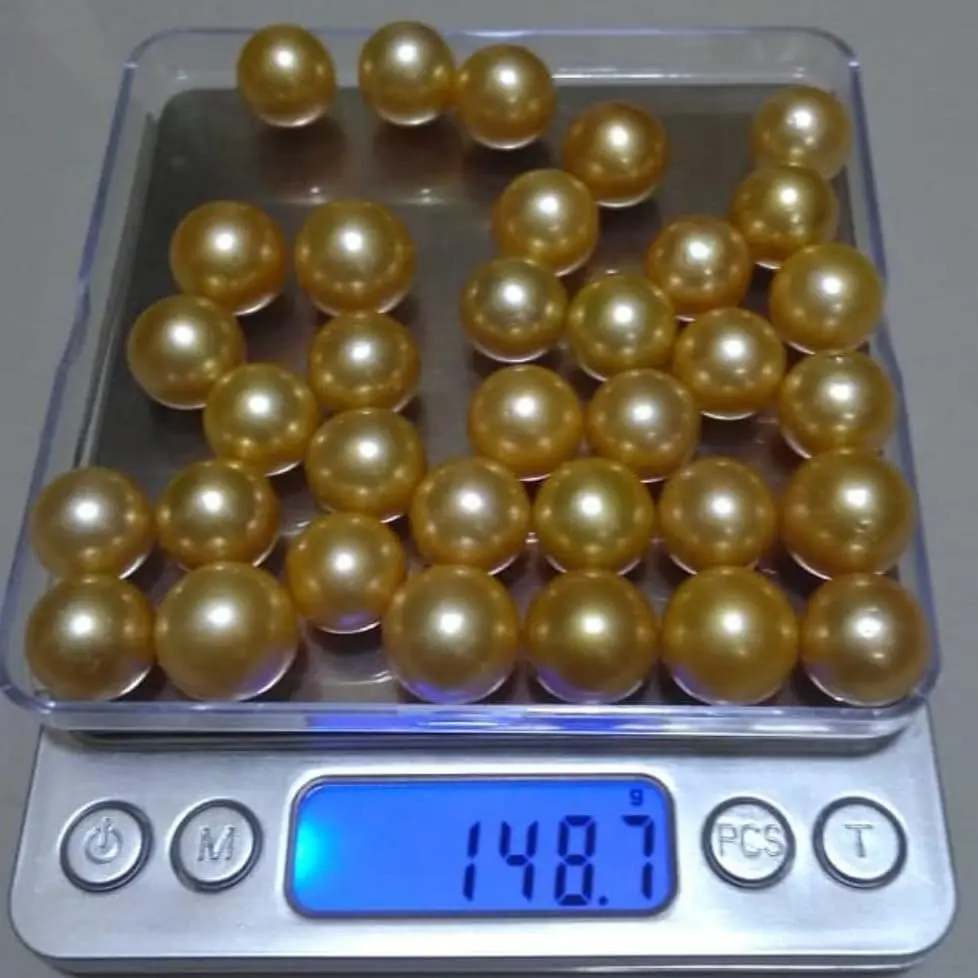 butiran mutiara laut grade AA asli lombok exelant