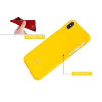 Gambar GOOSPERY iPhone X Pearl Jelly Case - Yellow dari Goospery Indonesia Kab. Tangerang 4 Tokopedia