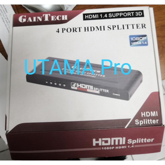 Jual HDMI Splitter 4 Port Gaintech - Jakarta Pusat - UTAMA Pro | Tokopedia