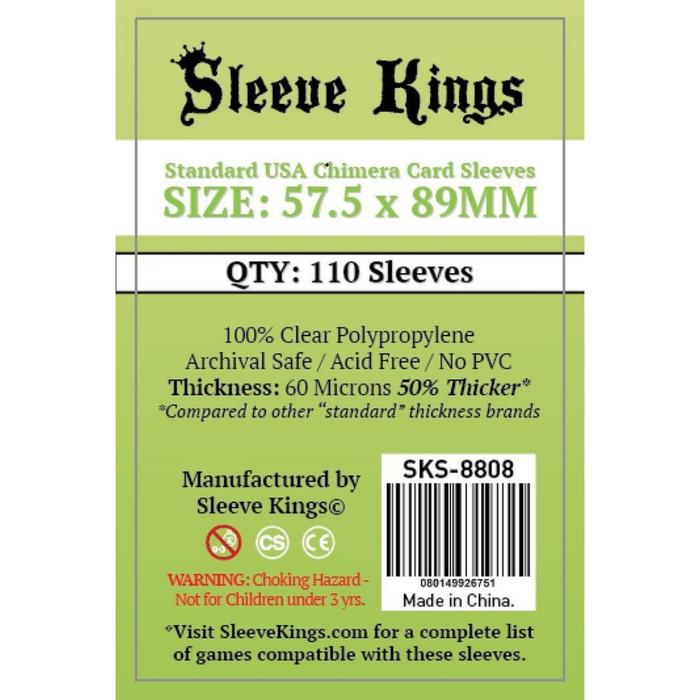 Gambar Sleeve Kings Standard USA Chimera Card Sleeves 57.5x89 mm - 110 Pack dari TokoBoardGame Kota Administrasi Jakarta Utara Tokopedia
