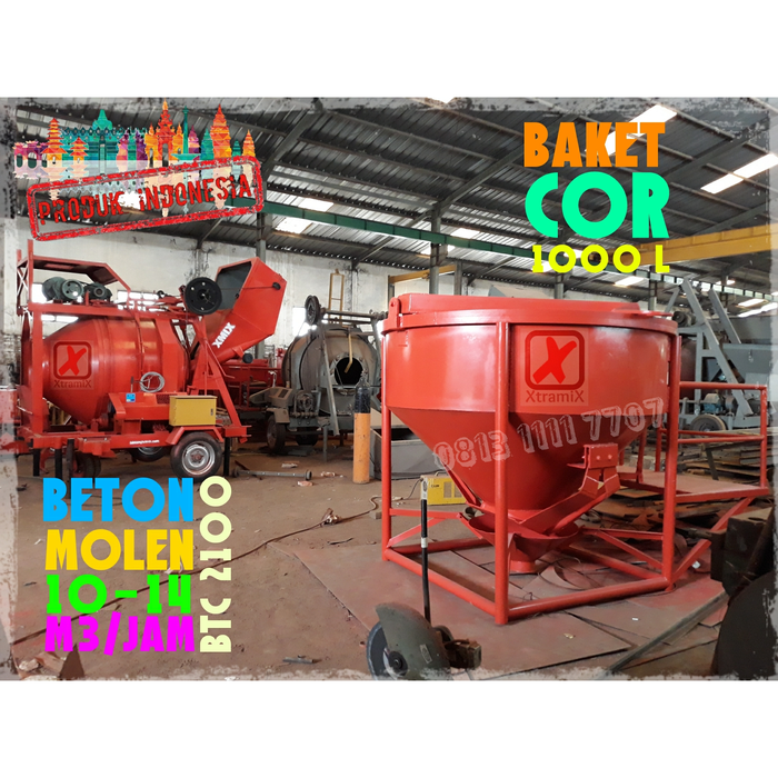 Jual Bucket Cor 1.2 m³ Concrete Bucket Cor + Selang 4 meter 8