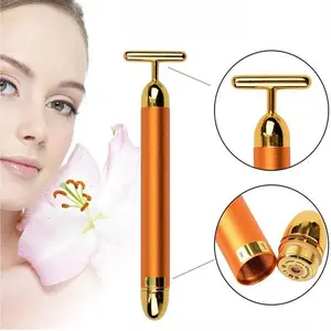 Pijat Facelift Emas 24K Golden Beauty Bar Penirus Wajah V Shape Facial